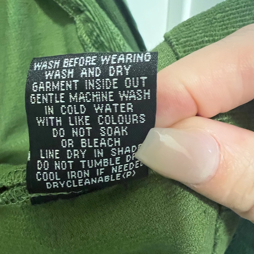 Olive Green Corduroy Jacket - Picture 4 of 13